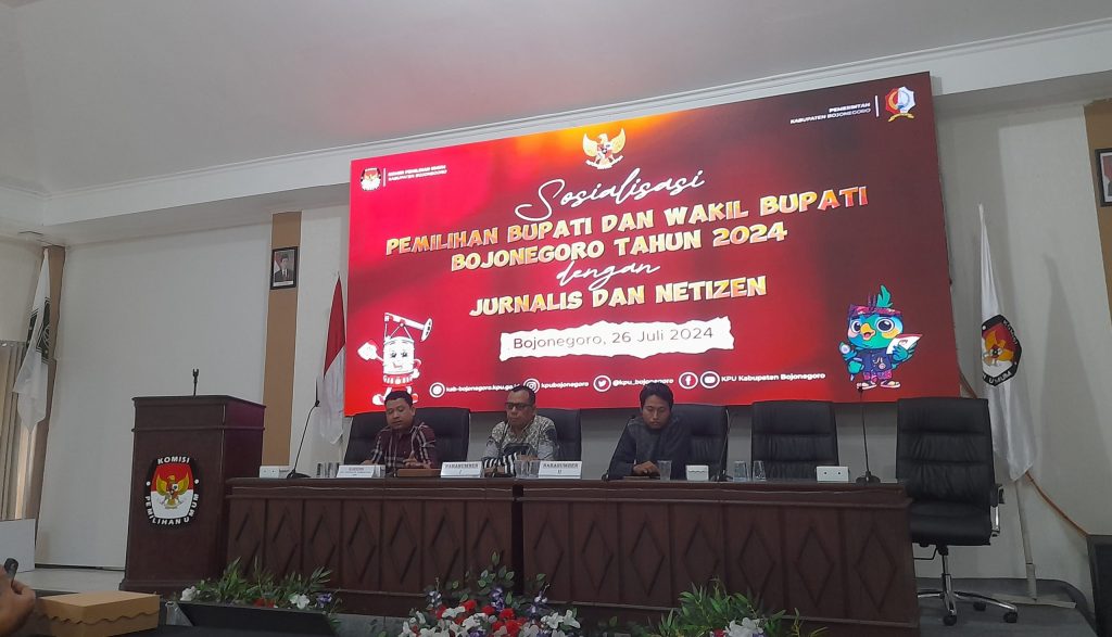 Adakan Sosialisasi Pilkada 2024, KPU Bojonegoro Undang Awak Media